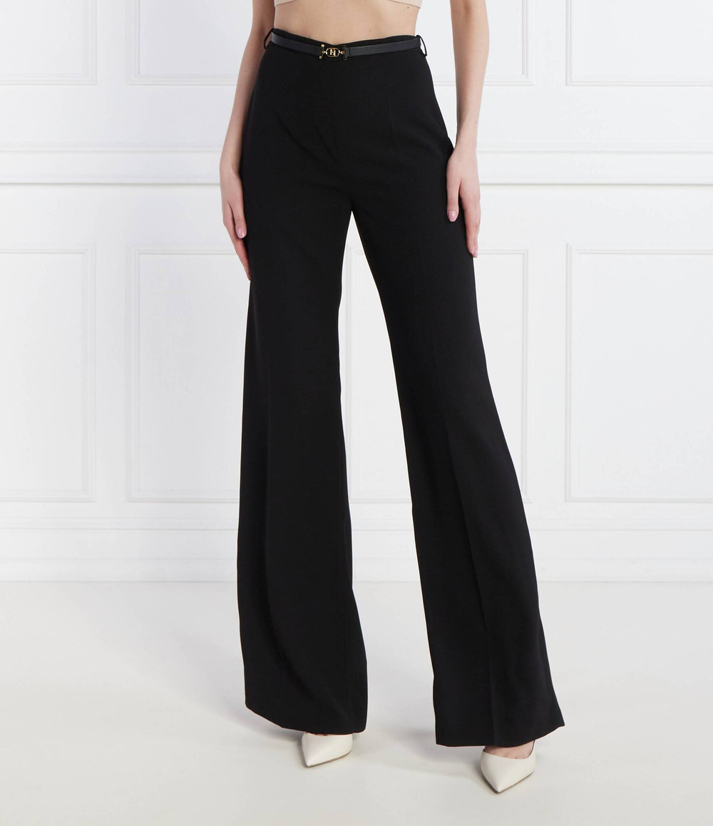 Брюки с ремешком Elisabetta Franchi - черный(PA05342E2)