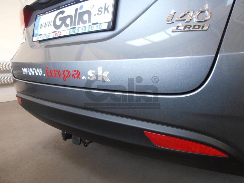 Оцинкованный фаркоп на Hyundai i40 седан/универсал 2012-2019 (без электрики), Galia H085C
