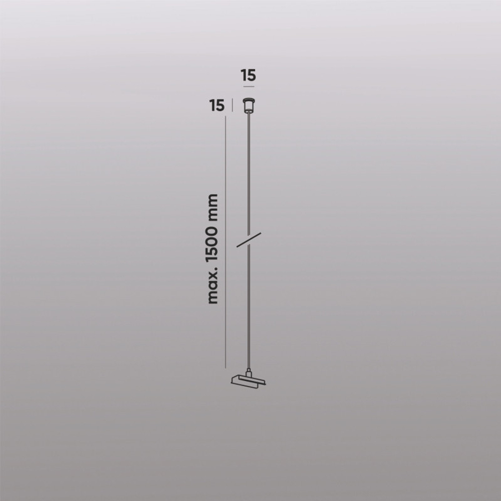 TR2126-BK Механический подвес для трека SMART BASE, IP20, 1.5м, черный, алюминий
