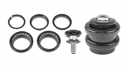 Рулевая колонка KL-B219 Kenli 1-1/8" безрезьбовая, стальная чёрная (BMX)