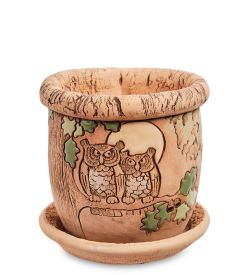 ZLC-161-S Горшок цветочный «Совы» D-12