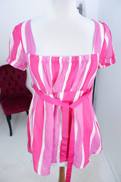 Блузка Zara с акцентом на талии, маркировка L, визуально на 48 размер