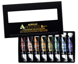 Holbein Acrylic Iridescence Chroma Shine Set 8 цветов 5 ml [AC893]