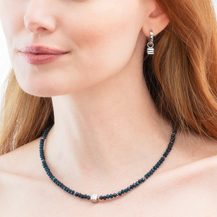 Колье Coeur de Lion Blue-Silver 3045/10-0717