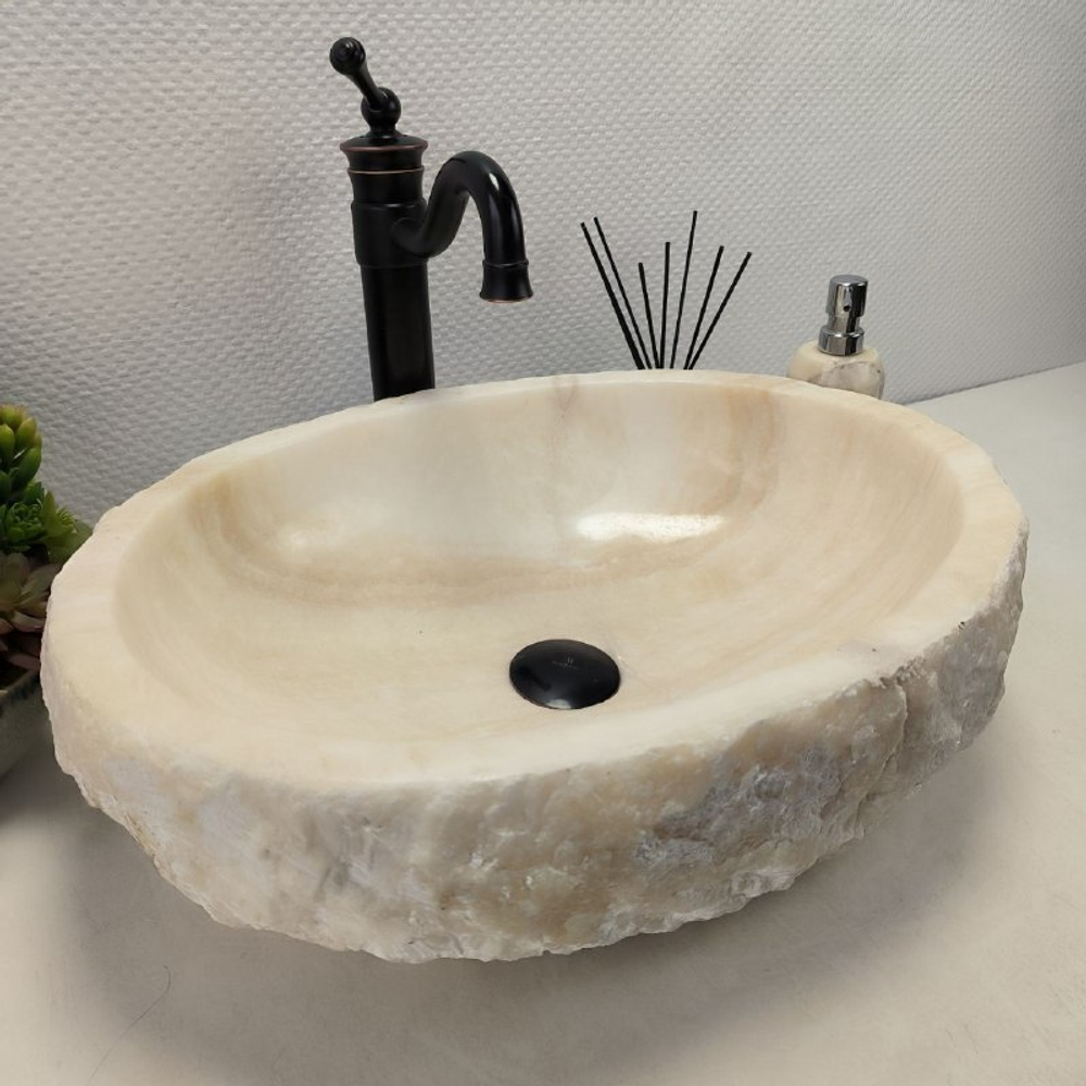 Раковина из оникса Erozy White EO-62306 53*40*16 0104