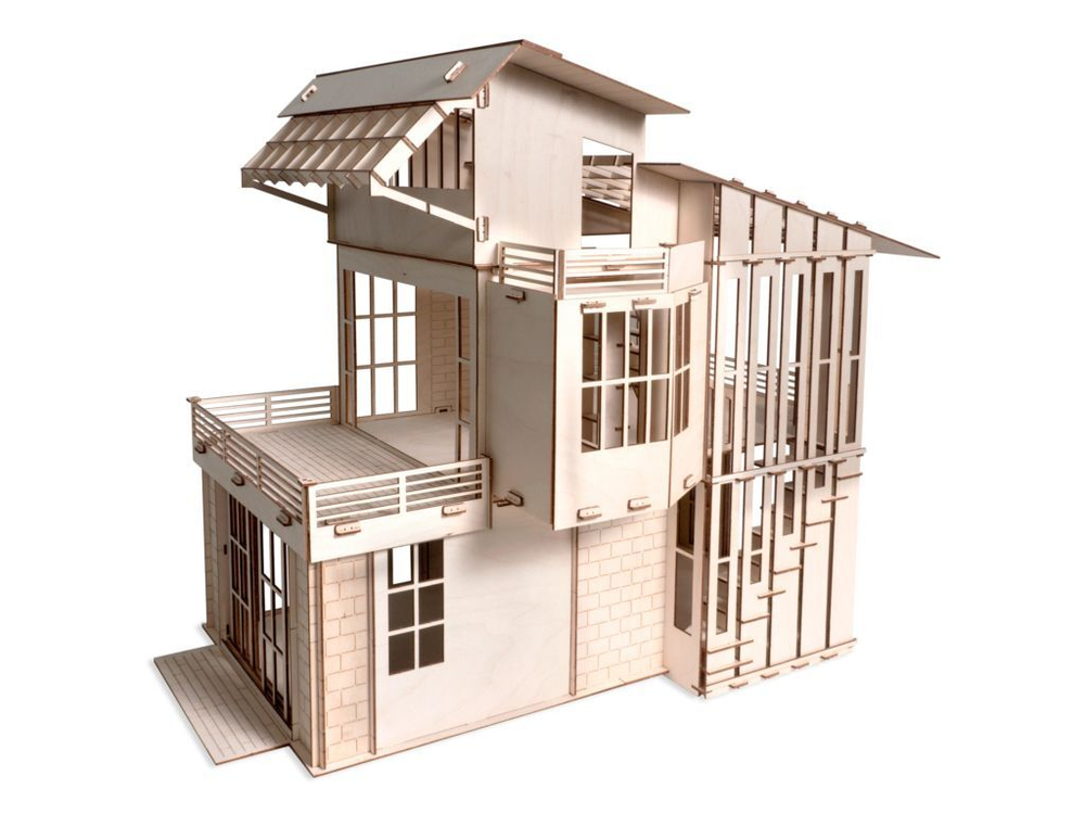 Кукольный дом из дерева Lemmo "Лофт"