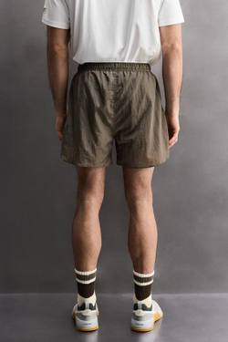 ZARA ШОРТЫ ДЛЯ ТРЕНИРОВОК 2 В 1, КОРИЧНЕВЫЙ