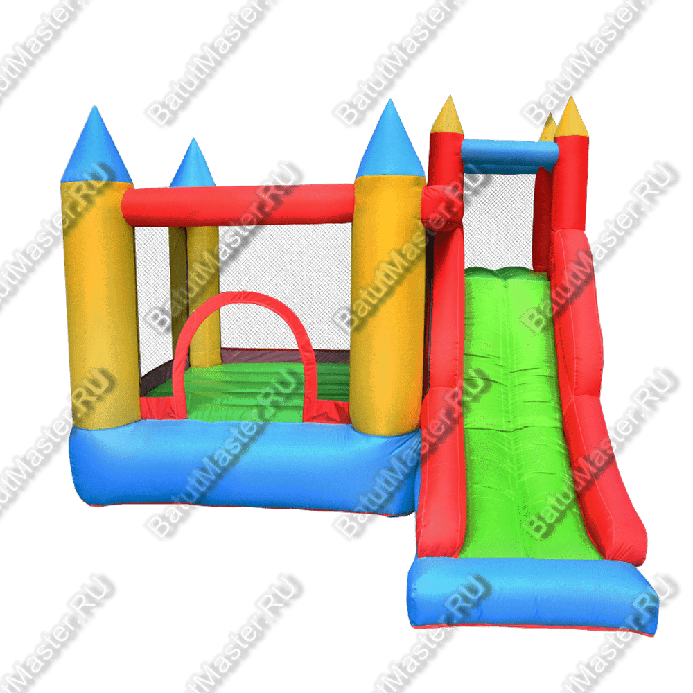 Батут для дачи "Замок маленького волшебника" 2,8*2,8*2,1 м