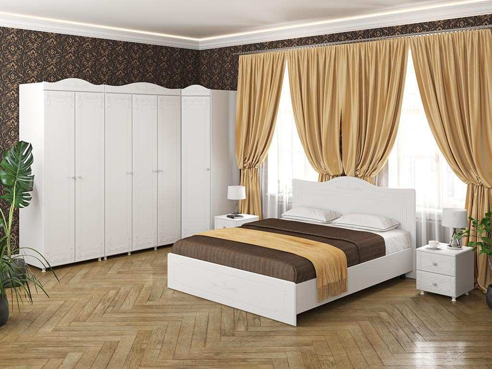Спальня Италия-4 белое дерево