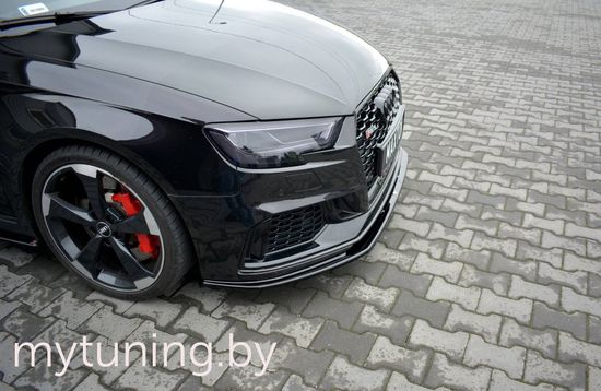Сплиттер бампера переднего для AUDI RS3 8V Sportback (17-...)