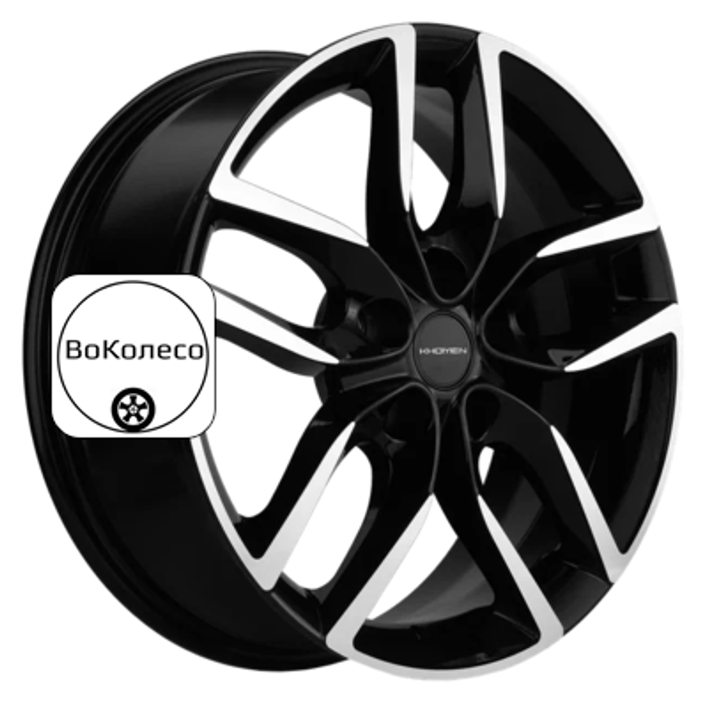 6,5x17/5x114,3 ET40 D67,1 KHW1708 (XCeed) Black-FP Khomen Wheels