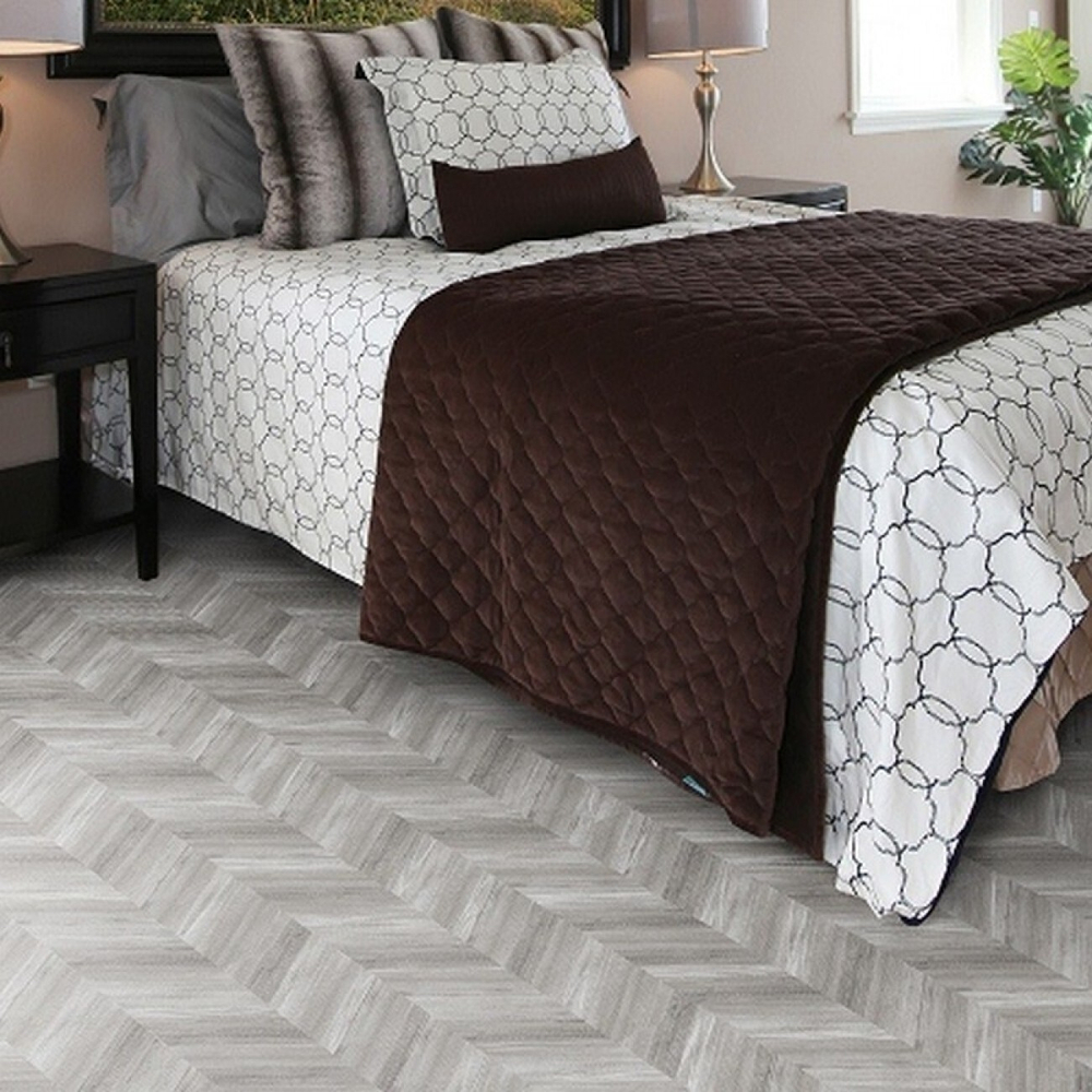 Пробковый пол Chevron Silver