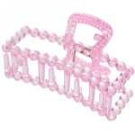 Заколка-краб для волос на блистере «Cruella- Прямоугольник», микс 6 цветов, 9 см