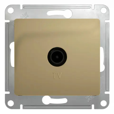 GLOSSA TV РОЗЕТКА оконечная 1дБ, механизм, ТИТАН
