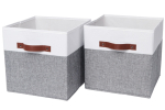 Набор складных коробок для хранения Home One, 30х30х30см, 2шт. белый-серый