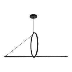 Подвесной светильник SUSPENSION CERCLE ET TRAIT – GRAPHITE SATINE L120