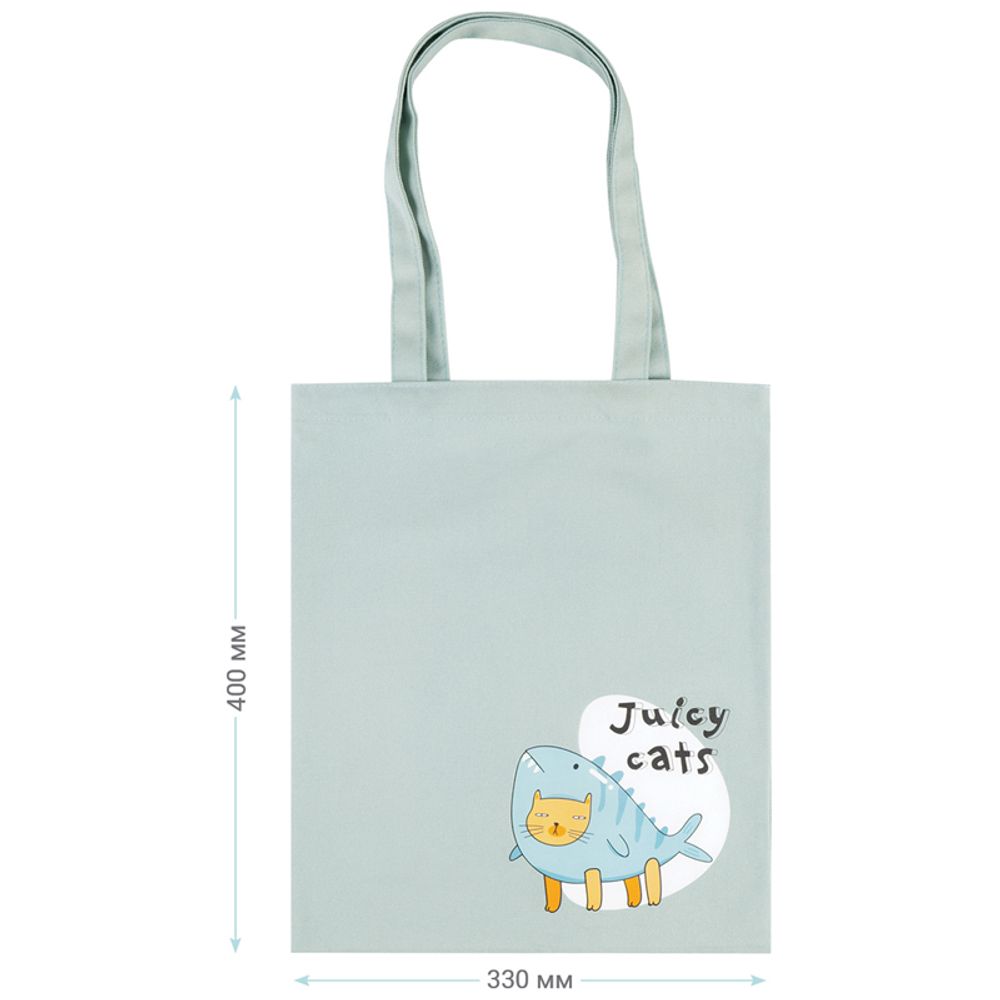 Сумка-шоппер MESHU "Cat", 33*40см, канвас