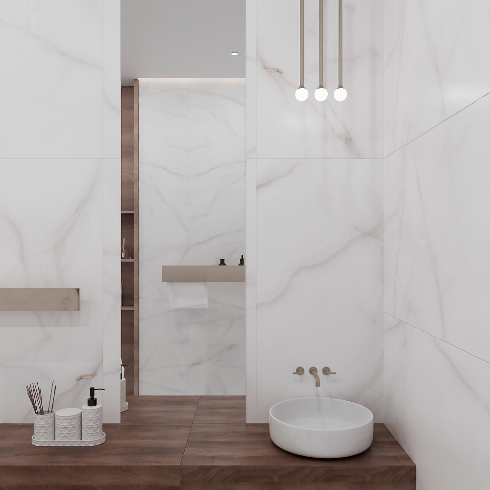 Керамогранит, Arcadia Ceramica, FEATHER ONYX, 1200x600 мм, матовая