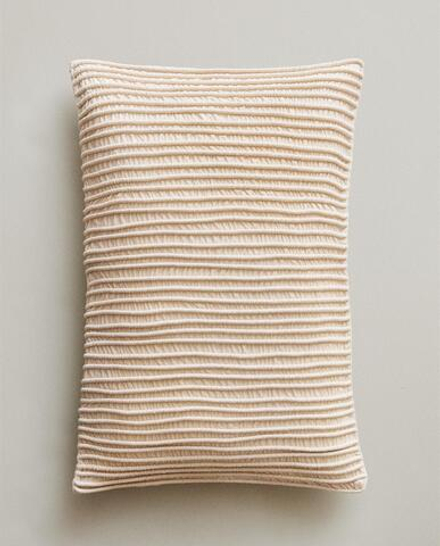 Zara Home наволочка декоративная из хлопка, экрю, 40x60 см · 6362/008