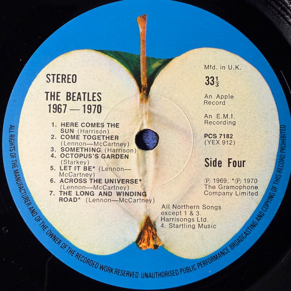 The Beatles ‎– 1967-1970 2LP (Англия 1973г.)