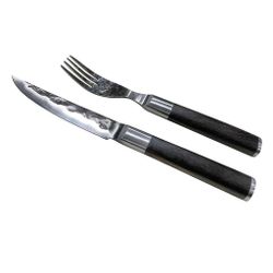 Набор для стейка нож+вилка "Vintage   Premium" дерев. футляр Pakka Black P.L. Proff Cuisine