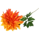 Цветок искусственный «Natur» 65см Георгин оранжевый
