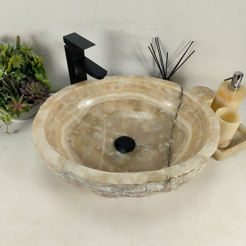 Раковина из оникса Erozy Yellow EO-64510 51*41*15 0159