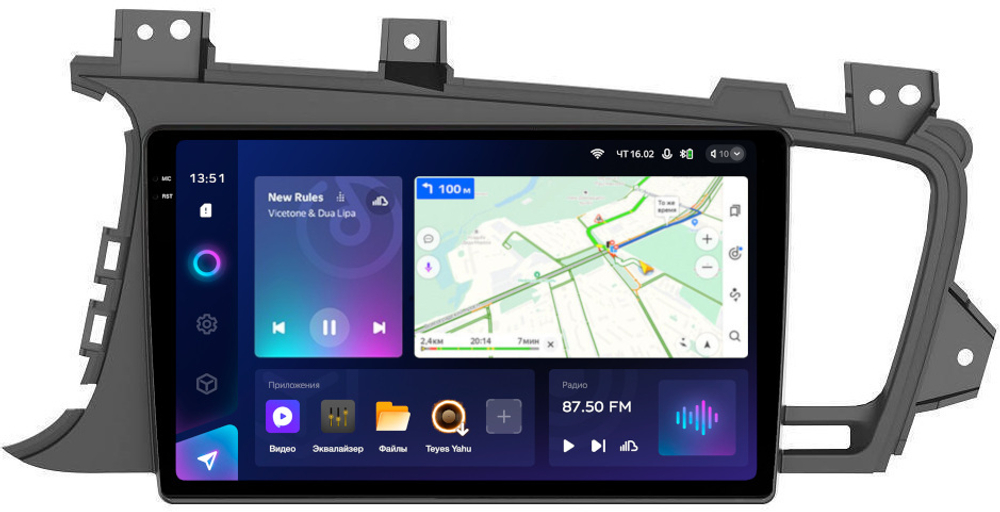 Магнитола для KIA Optima 3 TF 2011-2013 - Teyes CC3-2K QLed Android 10, ТОП процессор, SIM-слот, CarPlay