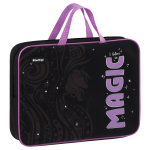 Папка текстильная с ручками 1 отделение, А4 Berlingo "Purple Magic", 350*265*80мм, текстиль, на молнии