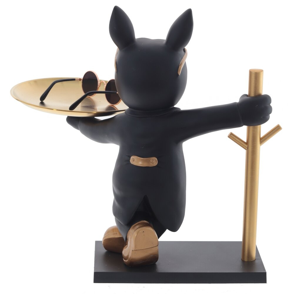 Фигурка декоративная с подносом Собака