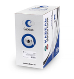 Кабель витая пара U/UTP 5e кат. 2 пары Cabeus UTP-2P-Cat.5e-SOLID-LSZH-GY-500