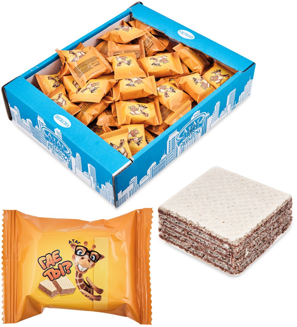 AT-100/1 Вафли неглазированные «Где ты?» 1 кг