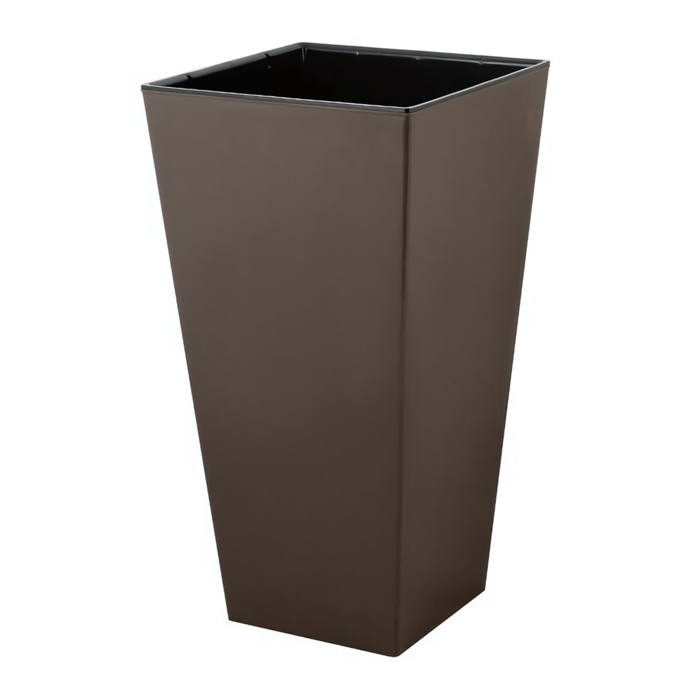 Горшок для цветов InGreen London CUBE 250х250х470мм 19,4л c дренаж. вставкой французский платан