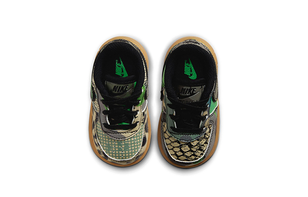 Baby Nike Air Force 1 QS City of Dreams low-top sneakers green