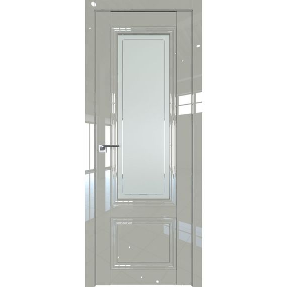 Фото межкомнатной двери экошпон Profil Doors 2.103L галька люкс стекло матовое гравировка 4
