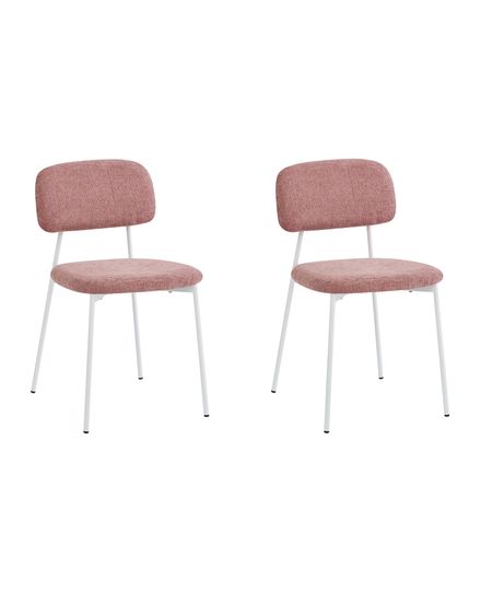 Стул Chao розовый белые ножки 2 шт.