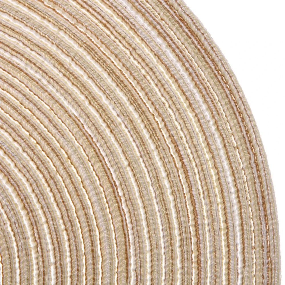 Салфетка на стол 38см плетеная «Круги» белый