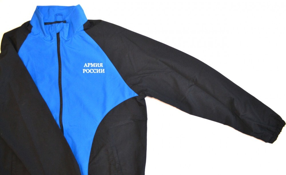 Костюм спортивный МО (черный/синий)