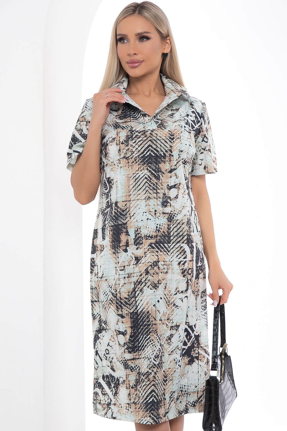 Платье "Выбор стилиста" (беж принт) П8946 LT Collection