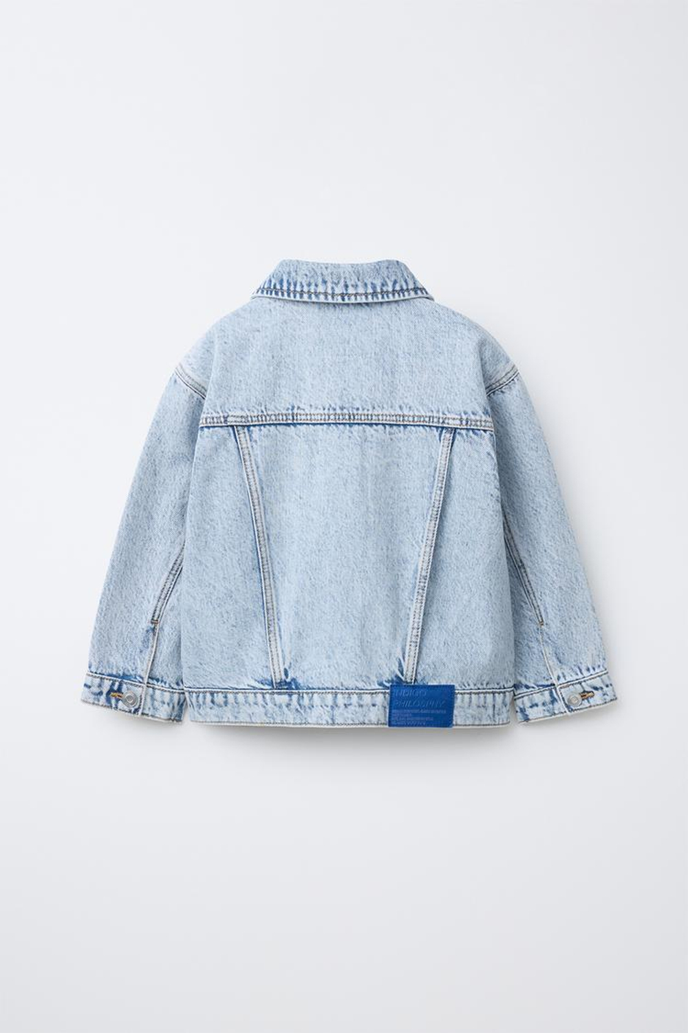 ZARA ДЖИНСОВАЯ КУРТКА С ЭТИКЕТКОЙ, ГОЛУБОЙ