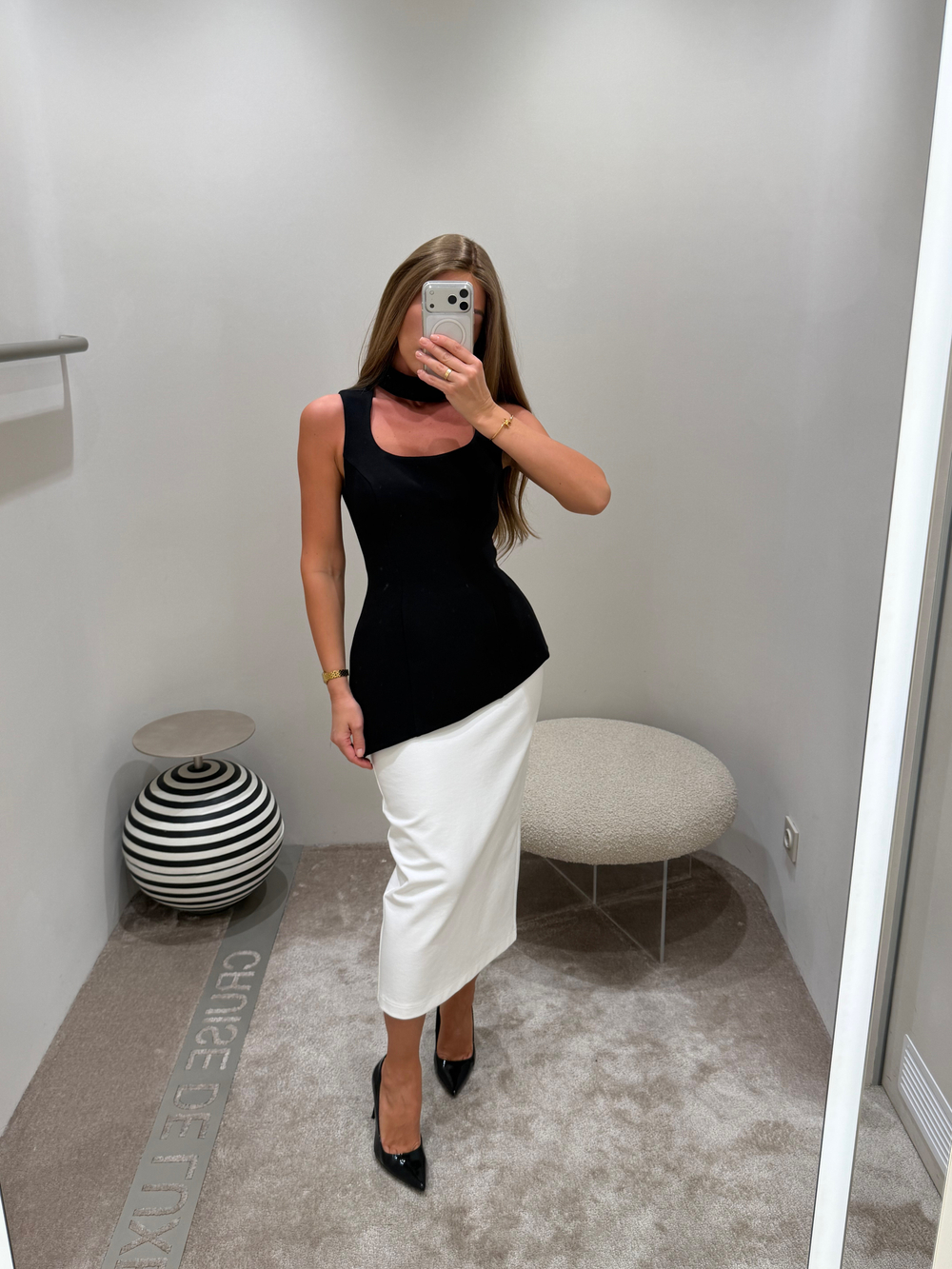 Топ «Лия» в черном цвете