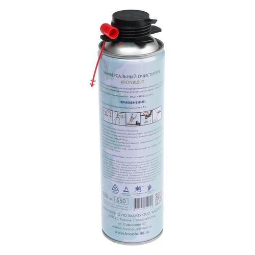 Очиститель монтажной пены KRONbuild 500 мл