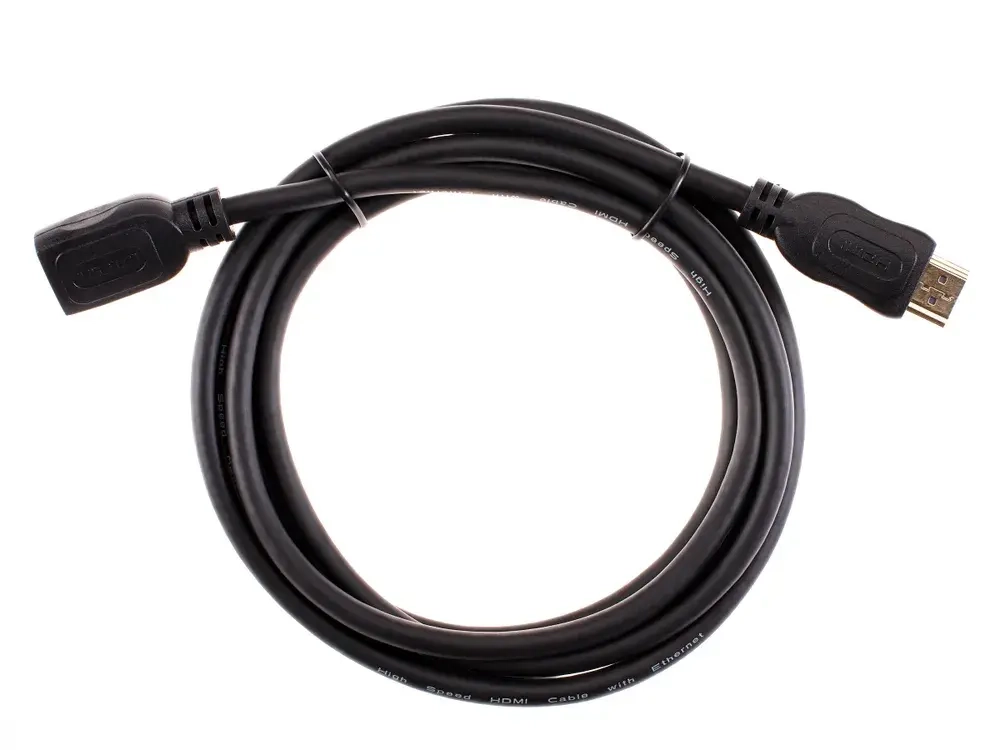 Удлинитель HDMI 2.0 (M/F) TELECOM 2 метра 4K 60Hz высокоскоростной (TCG200MF-2M)