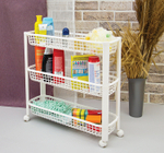 Полка узкая на колёсах (3 секции)