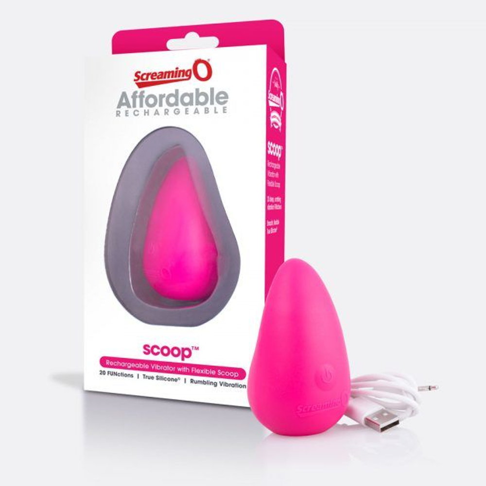 Клиторальный вибростимулятор Affordable Rechargeable Scoop (Цвет: разноцветный)
