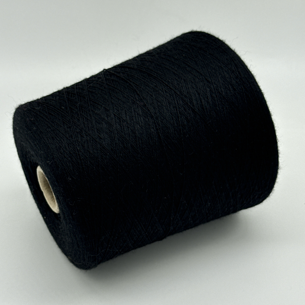 Пряжа Suedwolle Victoria 2/30 (100% мериносовая шерсть гребенная), 1500м/100гр, черный