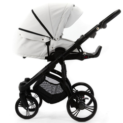Детская коляска Adamex Lanti Deluxe 2 в 1 LN-SA1 (БЕЛАЯ КОЖА)