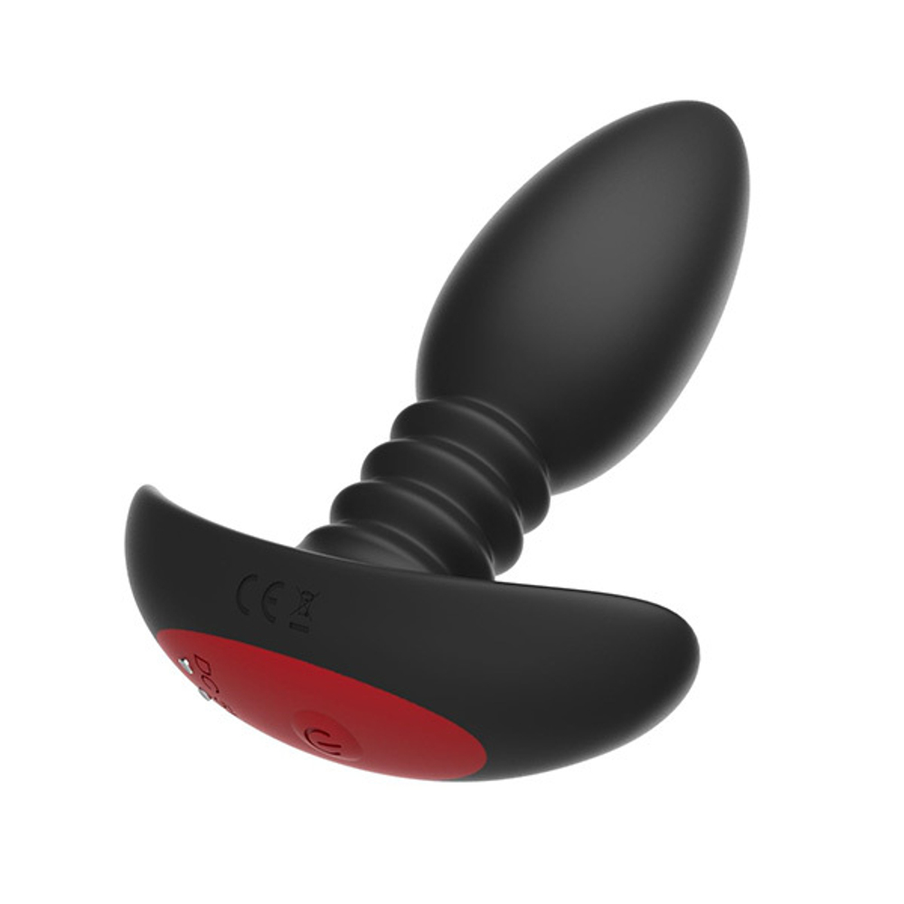 Черная анальная вибропробка 13,5см с пультом ДУ I-Moon Anal Vibrator MY-621