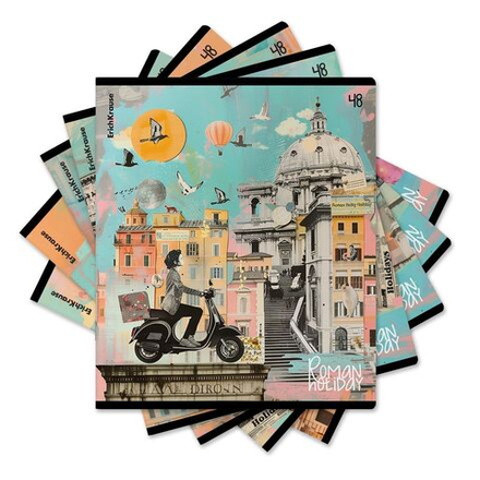 Тетрадь А5 48л кл. Erich Krause "Roman Holiday", мат.лам.MIX-PACK