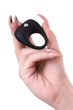 Черное эрекционное виброкольцо Erotist Cosm (Цвет: черный)